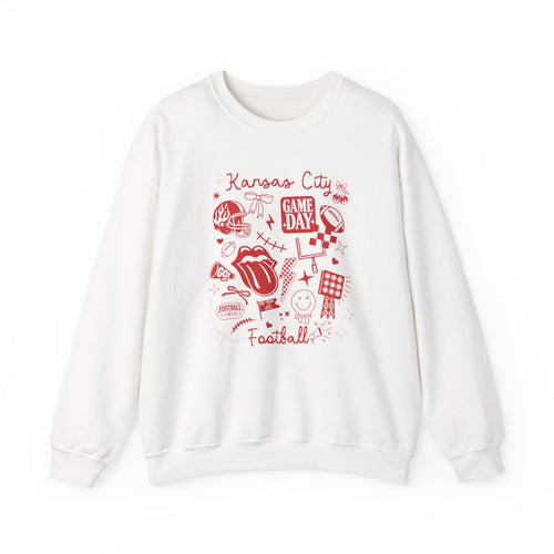 KC Doodle Football Sweatshirt